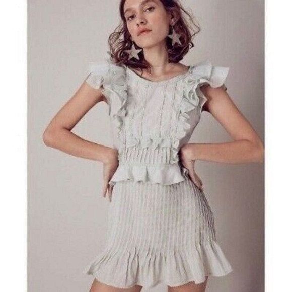For Love and Lemons Starry Eyed Mini Dress Size S Mint - Picture 1 of 11